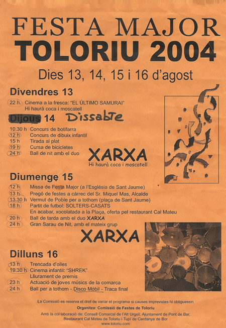 Cartell festa major 2004